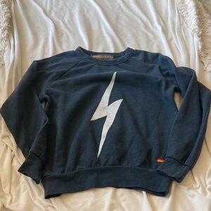 Aviator Nation Charcoal Lighting Bolt Sweatshirt